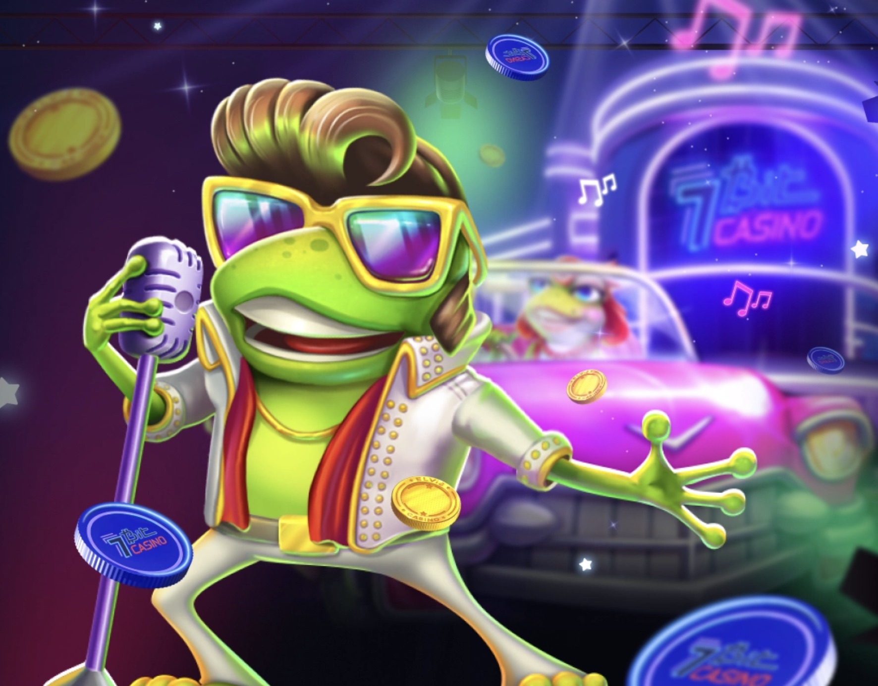 Elvis Frog slot at 7BitCasino